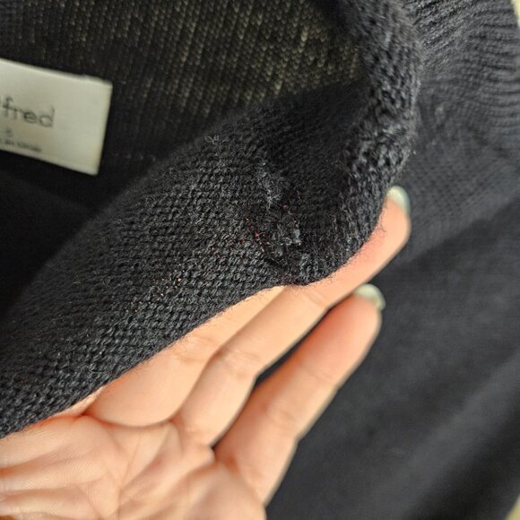 Wilfred Black 100% Merino Wool Mockneck Cyprie Sweater - Picture 8 of 9